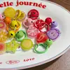 Llavero colorido de frutas con cascabeles, sandía, granada, guayaba, colgante de juguete de comida en miniatura, accesorio versátil para bolso