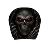 Funda para Reposacabezas de Coche con Calavera de Ojos Rojos Estampado Personalizado, Funda Universal para Almohada de Cuello para Interior de Coche, Se Puede Etiquetar y Enviar, Producción Personalizada a partir de Imágenes Proporcionadas
