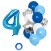 13 globos de látex de 32 pulgadas número combinación de cumpleaños fiesta de cumpleaños para bebé set de globos de decoración
