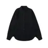 Yidao Vintage 2026 Primavera Nova Tendência Estilo Japonês Minimalista Cor Sólida Design de Bolso Patch Camisa Unissex Solta de Manga Longa