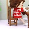 1:12 Miniaturas de muebles para casa de muñecas, adornos, silla pequeña OB11, silla de muñeca, banco de escena en miniatura, silla de madera