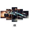 Pintura en Lienzo Sin Marco de Cinco Enlaces de Carreras F1 de Venta Caliente Transfronteriza Pintura Decorativa para Pared de Fondo de Sofá de Cabecera de Dormitorio de Hotel Pintura Colgante