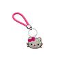 Llavero de cuerda trenzada creativo de la serie Hello Kitty de Amazon, colgante de coche creativo Dunhuang de cuero con dibujos animados