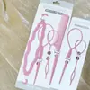 Agulha de Puxar Cabelo para Tranças Infantis Ferramenta de Pegar Cabelo para Meninas Pequenas Ferramenta de Passar Fio no Cabelo Pente para Prender Cabelo Ferramenta de Penteado