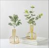 Jarrón pequeño de vidrio para decoración de escritorio, arreglo floral hidropónico, sala de estar, estilo nórdico creativo y sencillo