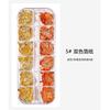 Nuevo Arte de Uñas Japonés Papel de Hoja de Estaño Dorado y Plateado Caja de 12 Colores Fina Lámina de Color Roto Dorada y Plateada DIY Joyería para Arte de Uñas de Cuatro Colores