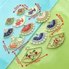 Abanico redondo de esmalte estilo antiguo con goteo de aceite, broche vintage de piedras preciosas para mujer, broche de abanico, Serie Galaxia Accesorios de joyería europeos y americanos