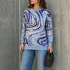 Nuevo suéter pullover versátil de moda callejera de dos tonos con textura irregular casual transfronterizo de AliExpress
