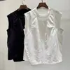 Moda Masculina Verano 2025 Versátil Falso Dos Piezas Cuello Redondo Chaleco Holgado Camiseta Trendy Top Guapo y de Moda