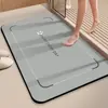 Alfombrilla absorbente de secado rápido para suelo de baño del hogar, alfombrilla antideslizante y resistente a la suciedad para la entrada del inodoro, alfombrilla de suelo simple de tierra de diatomeas