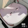 26 Novas Almofadas Fofas de Gato para Assento de Carro Universais para Todas as Estações Respirável Linho Capa de Assento Feminina Meia Capa Estilo Cartoon Verão