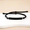 Pulsera tejida curva Regalo de vacaciones Anuncio Impresión a color transfronteriza Materiales de impresión de letras Regalo pequeño Pulsera de acero inoxidable