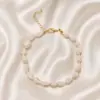 Moda europea y americana transfronteriza material decorativo de concha de caracola pequeña tobillera de vieira Blanca Playa para mujer