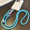 Cordão Multifuncional Ajustável para Celular, Transversal, Tecido Personalizado, Anti-Perda, Corda Longa de Nylon Portátil para Pescoço
