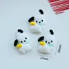 Cachorro lindo de dibujos animados esmerilado accesorios de resina DIY funda para teléfono móvil accesorios para el cabello zapatos con agujero parche de pegamento en crema