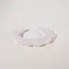 Pulseira de Acrílico Transparente Nova Moda Fresca Transfronteiriça Geométrico Assimétrico Textura Plissada Pulseira Aberta para Mulheres