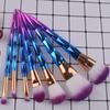 Gradiente fibra lã unicórnio 6 7 10 conjunto de pincéis de maquiagem beleza conjunto de ferramentas de maquiagem conjunto de pincéis de maquiagem