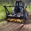 Excavadora, máquina desbrozadora, desbrozadora, trituradora hidráulica de alta velocidad para arbustos y ramas, excavadora agrícola, máquina desbrozadora