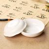 Plato de Tinta Cerámico, Blanco, Engrosado, Redondo, para Sostener Tinta, Paleta de Pigmentos para Pintura China, Plato de Porcelana Blanca, Esenciales de Papelería
