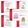 Compra Directa Transfronteriza de 1 Tarjeta de Felicitación Interesante, Set de Tarjetas Humorísticas de Dibujos Animados Lindos con Sobre, en Blanco y Adecuado para Mensajes Manuscritos