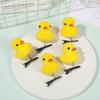 Lindos Pinzas para el Cabello de Patito Amarillo para Niños, Pasadores de Patito para Exteriores, Accesorios Adorables, Pinzas para el Cabello de Molinillo de Viento de Puesto Callejero de Atracción Turística