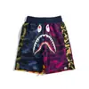 Transfronterizos Nuevos de Moda Japonesa Cabeza de Tiburón BAPE Impresión Digital 3D Casual Cortos de Moda Pantalones Casuales de Playa