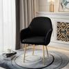 Funda de silla curva impermeable 75D de seda de leche nueva con reposabrazos altos elástica con forma para silla de comedor de hotel TEMU