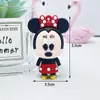 Llavero Colgante de Mickey y Minnie Muñeca Linda de Pato Donald Daisy Caja Ciega Llavero Figura Mini 3D de PVC