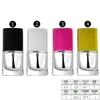 Frasco de Vidro Transparente Redondo para Esmalte 5ml 10ml 15ml Sub-Frasco Cosmético com Tampa e Pincel Frasco de Esmalte