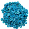 Rodajas de arcilla blanda de flores coloridas creativas, cuentas, cuentas sueltas, accesorios para pulseras, piezas pequeñas para joyería hecha a mano DIY