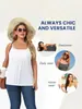 Camisole Feminina Modal Plus Size Mais Vendida Transfronteiriça com Sutiã Embutido, Top Casual Soltinho