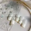 Moda 3D Nuevo Lazo Blanco Pegatinas Coloridas Arte de Uñas en Relieve Flores Secas Decoraciones para Uñas Pegatinas para Uñas