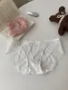 Satin Francês Estilo Puro Desejo Rendas Sexy para Jovens Mulheres Calcinha de Renda Fina Respirável para Mulheres Fio Dental que Molda o Quadril