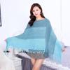 Pedido Original de Comercio Exterior Otoño e Invierno Nuevo Suéter Cabo con Flecos de Empalme de Color en Contraste Pulóver Europeo y Americano Talla Grande para Mujer Versátil Venta al por Mayor 99