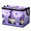 Caja de almacenamiento estilo invierno europeo y americano nevado, casa de madera navideña, caja de almacenamiento popular para dulces y artículos varios, acogedora casa de caña para decoración navideña