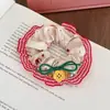 Novo scrunchie xadrez floral coreano para mulheres, de alta qualidade, elástico de cabelo doce e fofo, elástico de cabelo estiloso