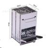 Estufa de Leña Plegable Portátil de Acero Inoxidable para Exterior Estufa de Carbón Estufa para Barbacoa Parrilla para Barbacoa Venta al por Mayor Multi-Tamaño