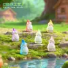 Novo produto transfronteiriço: adoráveis, multicoloridas, miniaturas de gnomos, pequenas pedras fofas, acessórios decorativos DIY, ornamentos para mini micro paisagismo