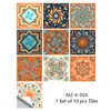Cross-Border se especializa en Pegatinas de Azulejo de Película Mate Escarchada con Patrón de Mandala para Renovación de Cocina y Baño Pegatinas de Pared Decorativas Autoadhesivas