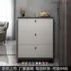 Zapatero ultradelgado de estilo italiano para entrada de casa, gran capacidad para espacios pequeños, mueble de entrada simple y moderno, zapatero de almacenamiento