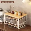 Balcão de Bar para Escritório Desktop Prateleira de Armazenamento de Lanches e Chá de Várias Camadas Caixa de Armazenamento para Sachês de Chá Prateleira de Armazenamento para Despensa
