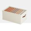 Caja de almacenamiento de tela Oxford sin compartimentos, caja para guardar ropa, artefacto para clasificar ropa del hogar, caja de almacenamiento tipo cajón