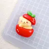 Urso Manteiga de Maçã Desenho Animado Resina Acessórios Cola Creme DIY Capa de Celular Grampo de Cabelo Corda de Cabeça Sapatos Flor Patch Carro
