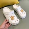 Venta especial de liquidación: Zuecos de Dibujos Animados Lindos para Niñas para Uso al Aire Libre, Sandalias Cerradas de Suela Gruesa para Puestos Callejeros