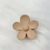 Presilha de Flor Amazon Transfronteiriça Cor Café com Leite Garra de Cabelo Flor de Cinco Pétalas Fofa Presilha para Parte de Trás da Cabeça Topo de Rabo de Cavalo