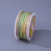 Fio de Algodão Estilo Xizang Boting 30,5m Fios Coloridos Pulseira Gradiente Tingida Tecida à Mão Fio para Pulseira de Pérolas Material