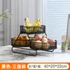 Plato de frutas para el hogar, sala de estar, mesa de café, multicapa, lujo ligero, cesta de frutas de alta gama, dulces, pasteles, frutas secas, exhibición de bocadillos, estante de almacenamiento
