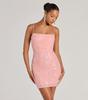 Vestido Europeu e Americano Transfronteiriço com Lantejoulas Verão Sexy Justo ao Corpo Mini Saia Slim (3 Cores)