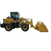 Cargador elevador de horquilla con tracción en las cuatro ruedas para patios de arena y grava en stock, cucharón resistente al desgaste para carga y descarga de piedra en minería