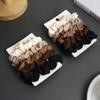 Paquete de 5 Cuerdas para el Cabello Color Leche Curry Anillos para el Cabello Colon de Satén Francés Cuerda Básica de Seda para el Cabello que Combina con Todo Accesorios para el Cabello